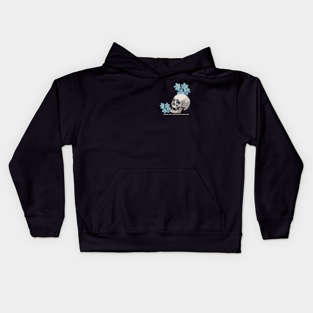 GBNF Skull and Flowers Kids Hoodie by GBNFPod 